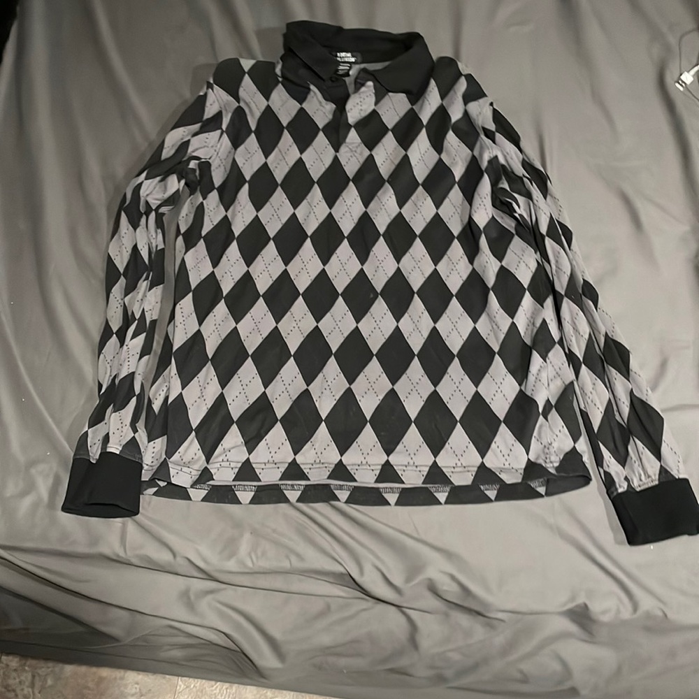 Long sleeve black and gray shirt size medium brand social collision